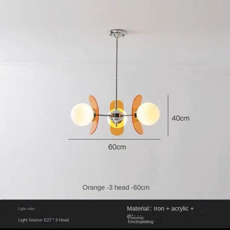 Круглая люстра Magic Beans Подвесная лампа Креативная винтажная стеклянная лампа Столовая Домашняя кухня Островное освещение