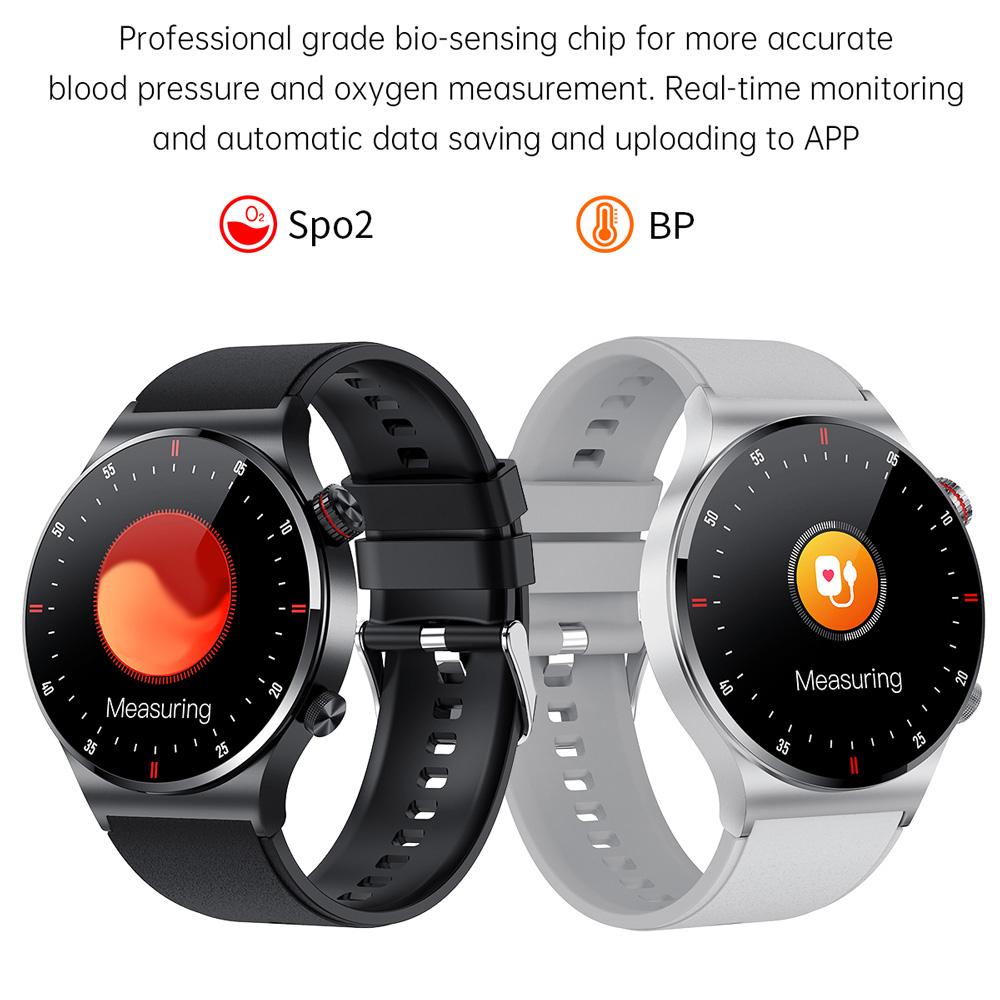 Nfc Blue Tooth Call Smartwatch Men Ecg Ppg Blood Pressure Monitor Sports Fitness Business Smart Watch Ips Qw33 для Ios Android