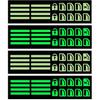 4 Pcs Car Glow Button Stickers Fluorescent Adhesive Decals for Stylish Car Interior Easy Install Night Safety Stickers for Window and Dash Buttons