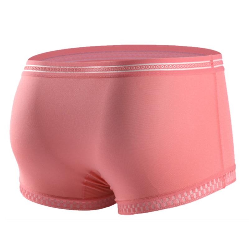 1 шт. мужские шорты из ледяного шелка, мужское нижнее белье, полупрозрачное, однотонное, дышащее, мягкое