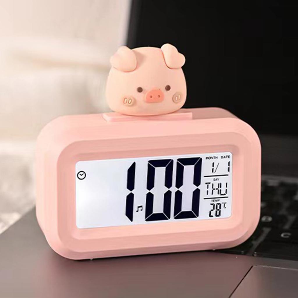 Светодиодный дисплей студенческого будильника для спальни, учебного стола и офиса, надежный для управления временем и будильников