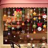 Santa Claus & Snowflake Window Stickers - Christmas Glass Decals