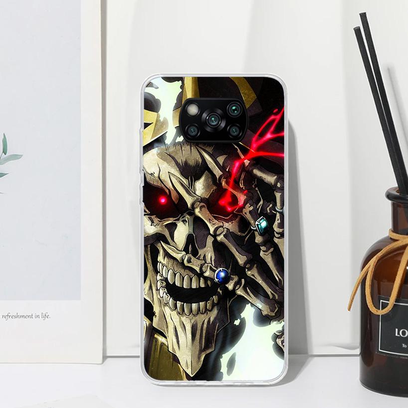 Overlord Anime Phone Case For Xiaomi Poco X7 X6 X5 M7 M8 Pro F7 Ultra Redmi 15C 15 13C 13 12C 12 10 10C 10A Art Fundas Poco X7 X