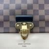 [Pre-Owned] Vavin Classic Metal Lock Coated Canvas And Grainy Calfskin Chain Shoulder Bag Crossbody Bag Small - Very Good #10X7QN5