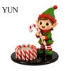 Decorative Candle Stand Christmas Holder, Cute Santa Claus/Snowman/Elf Boy/Gingerbread Tealight Resin Winter Mantel Ornament Tabletop Candlestick