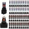WLJH 40 Pack 194 168 T10 T5 LED Bulbs With Sockets, Non Polarity, Dimmable, For Dash Cluster Dome Map Door Trunk Parking License Plate Lights,300 LM