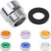 New Practical Quality Water Saving Cores Shower Brass Flows For Kitchen Restrictor 6 Colors 6 Different Washer
