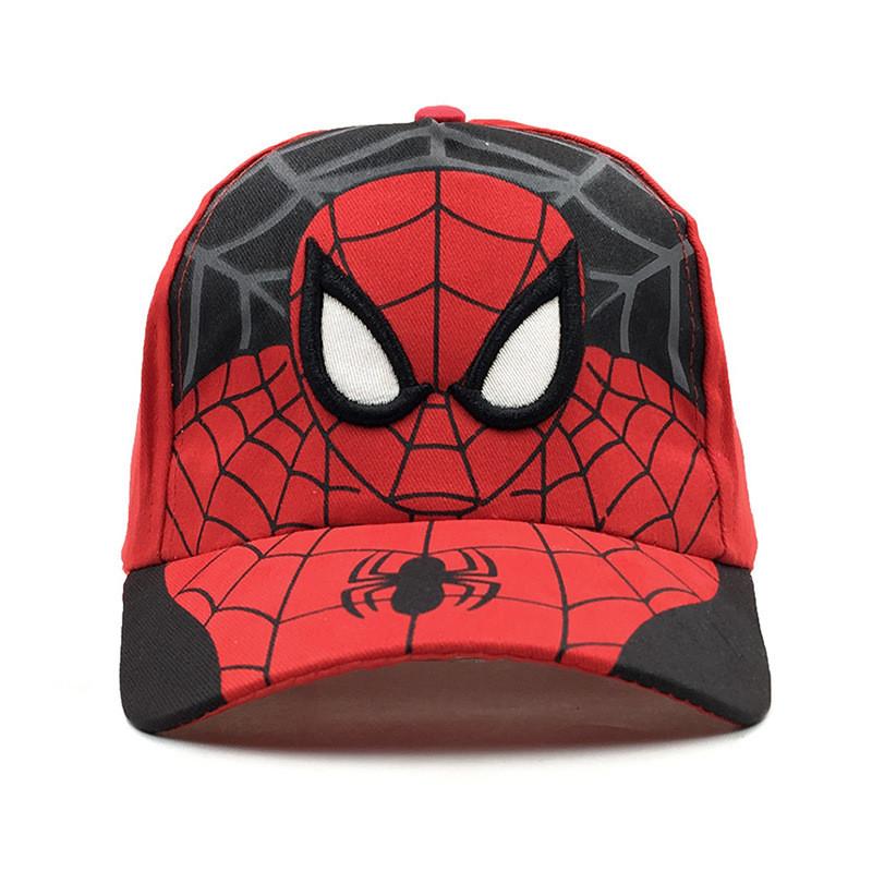 Spider Man Kids Cotton Baseball Cap With Embroidery Sun Hat For Outdoor Play And Sun Protection