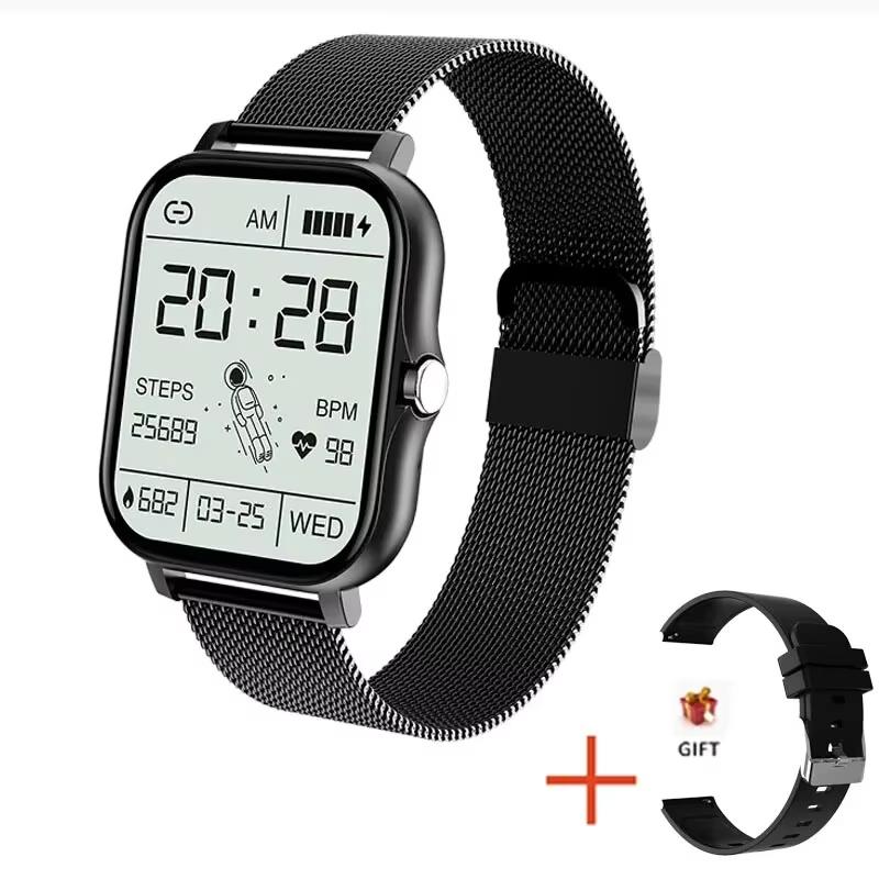 Новые модные умные часы с 1,85-дюймовым HD-экраном, Bluetooth-звонками, для мужчин и женщин, праздничный подарок