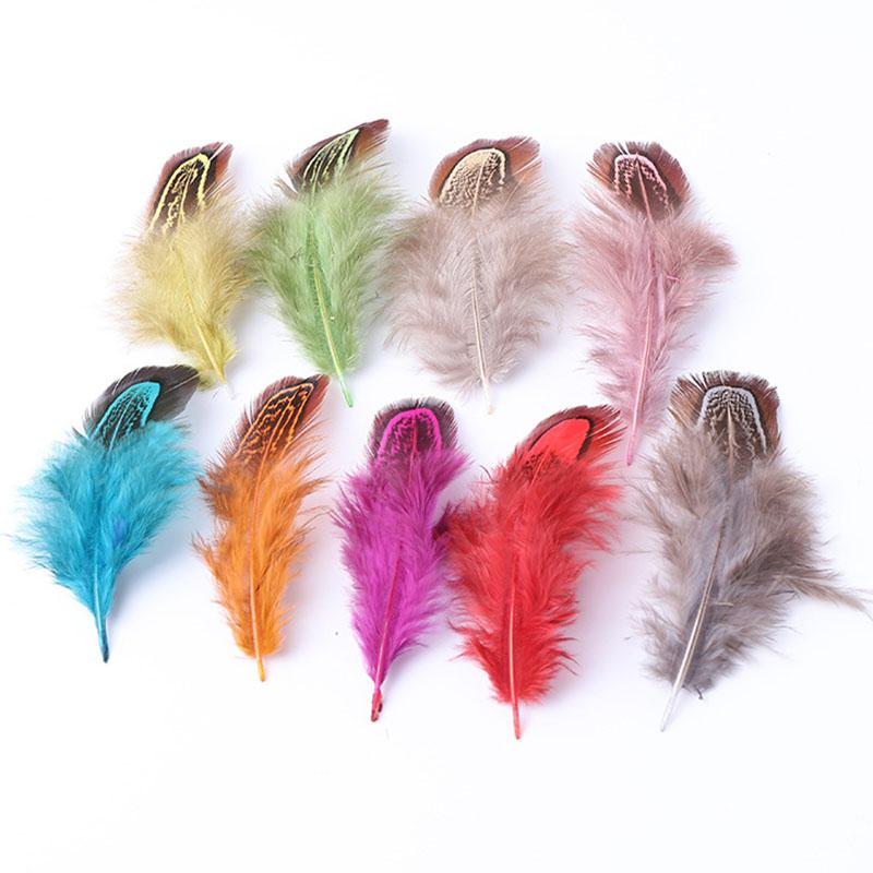 50 шт DIY Craft Jewelry Accessories Natural Feather 4-8 см Crafts Handmade Materials Clothes Bags Sheeting Decoration