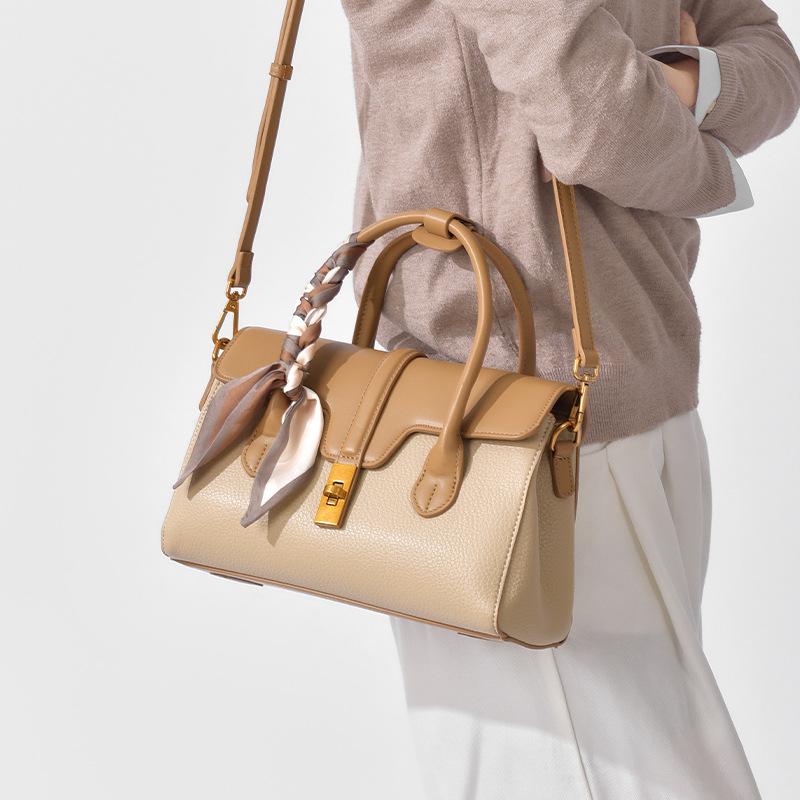 Shoulder Bag Women's New Contrasting Color Fashion Handbag Daily Practical Commuting Crossbody Bag