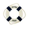 1Pc Welcome Aboard Nautical Life Lifebuoy Ring Boat Wall Hanging Home Decor