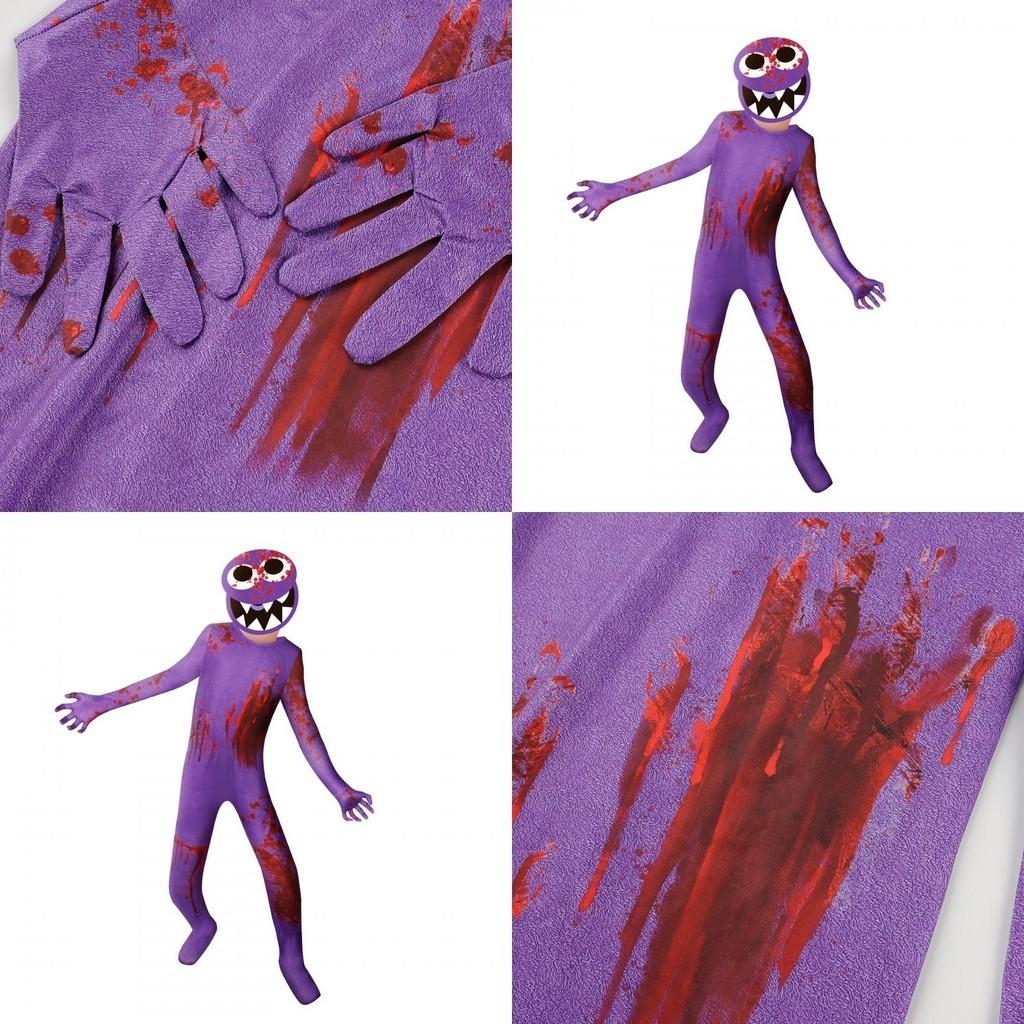 Kids Roblox Rainbow Friends Cosplay Jumpsuit Costume For Halloween And Parties