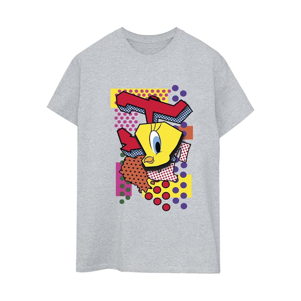 Looney Tunes Womens/Ladies Tweety Pop Art Cotton Boyfriend T-Shirt