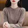Women's Long Sleeve Round Neck Pullover: Stylish, Versatile, Light Knitwear for Autumn and Winter