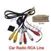 20Pin Interface RCA AUX IN/OUT Cable w/ SIM Slot For Android Radio Stereo Player