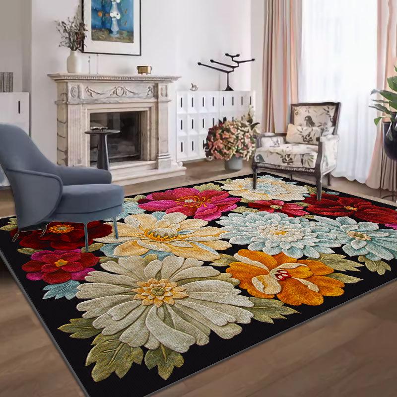 Прочный, простой в уходе ковер для гостиной и спальни, идеально подходит в качестве грязеотталкивающего прикроватного коврика.; можно стирать для удобства.