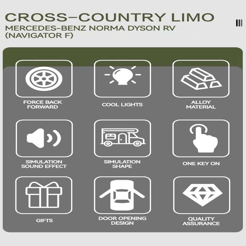 1:24 Mercedes Benz Camper RV Caravan игрушечная модель автомобиля литой игрушечный грузовик с инерционным механизмом модель игрушечного автомобиля со звуком и светом подходит для детей мальчиков девочек