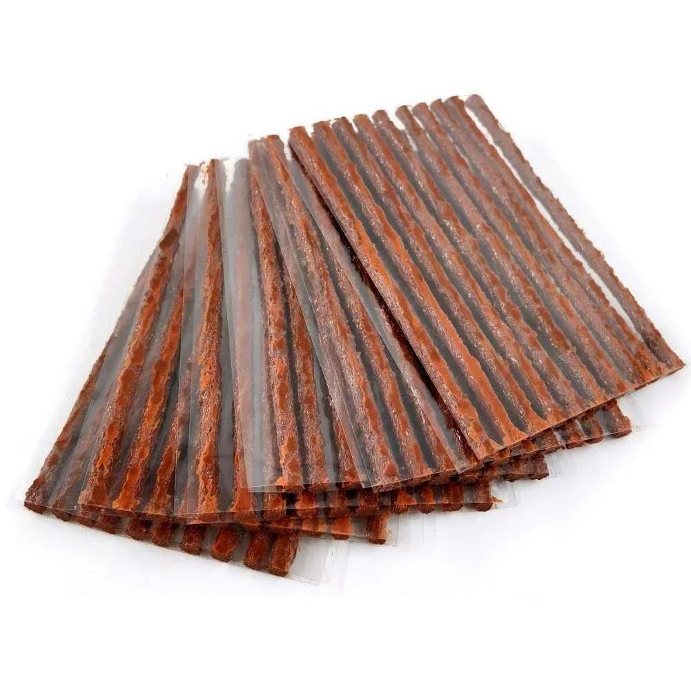 5 шт. полосок для ремонта шин, бескамерные резиновые уплотнители для клея, инструменты для ремонта проколов шин автомобилей, мотоциклов, велосипедов, аксессуары