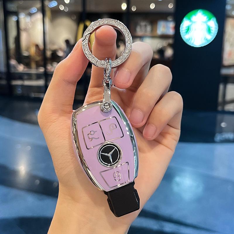TPU чехол-оболочка для ключа автомобиля GLC GLB для Mercedes Benz AMG A B C E GL S GLA GLK CLS Класса W204 W205 W212 W176 W463 Брелок Аксессуары