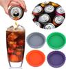 6pcs Beverage Can Covers Leak Proof Sealing Cap Red Wine Stopper Sealing Cap Beverage Can Lids Soda Lid Protectors Bar Supplies