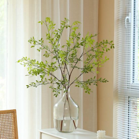 Ветка искусственного растения, реалистичный вид, яркий цвет, цветочная композиция, искусственная зелень, украшение для вечеринки