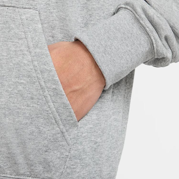 Nike Клубная толстовка на молнии с длинным рукавом реглан для мужчин, серая FN3885063