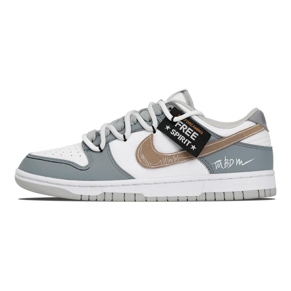 Nike Dunk Thermal Lightweight Low top Skateboard Shoes Unisex Gray DD1391-103(Team731-)