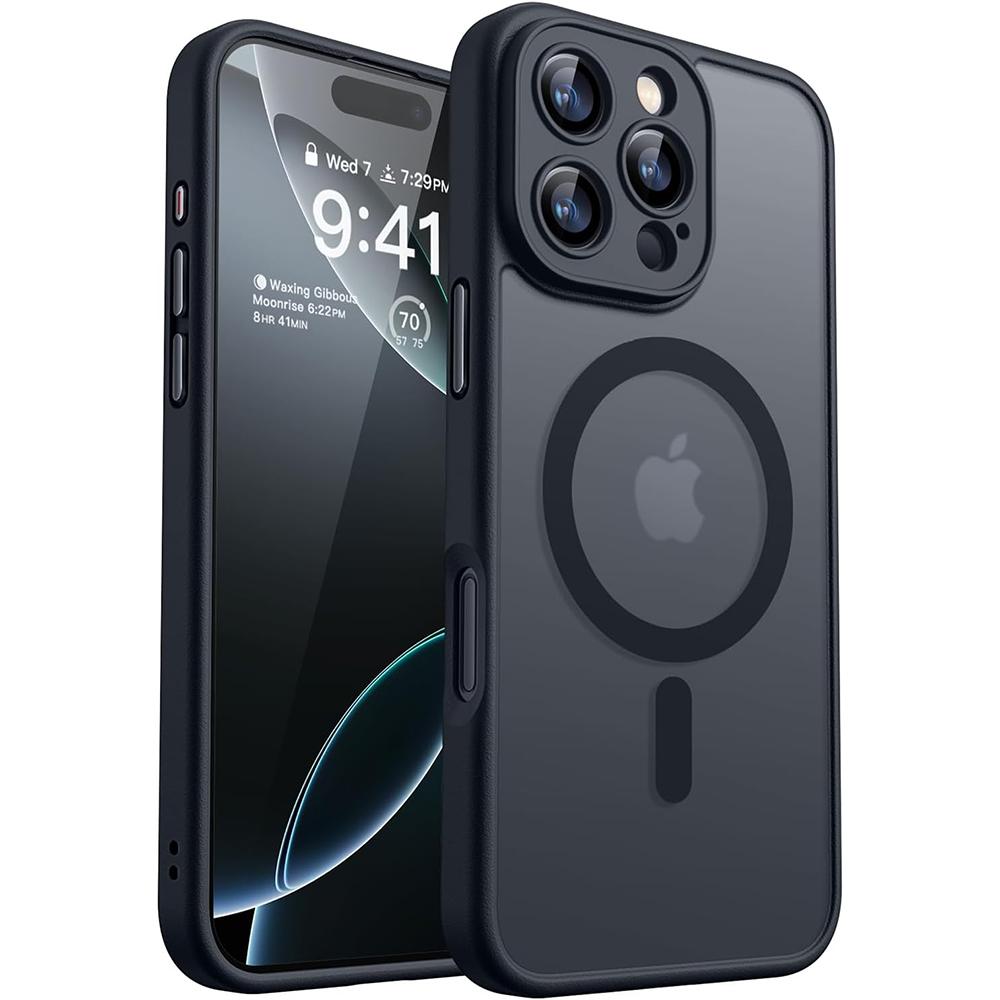 Роскошный прозрачный матовый гибридный жесткий чехол цвета конфет для iPhone 16 15 14 13 12 11 Pro Max Plus мягкий сильный магнит для Magsafe