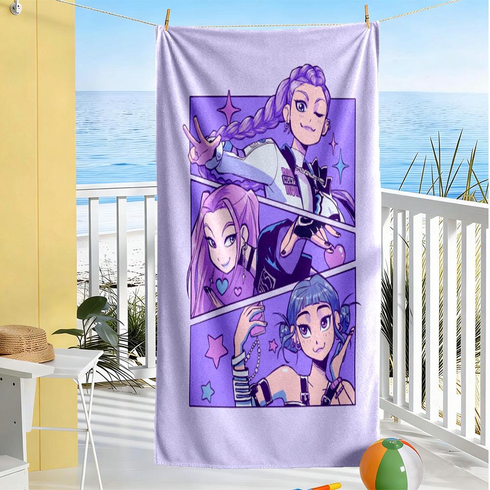 Abstract Fashion Artwork Beach Towel High Absorbency & Quick-Dry Comfortable Lightweight Suitable for Swimming, Gym, Camping, Yoga Vacation