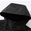 Men's Hooded Three Bar Jacket Casual Fashion Loose Outdoor Mountaineering Couple Jacket