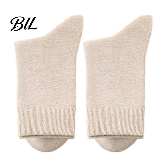 Non-binding Top Socks Men Crew Socks, Solid Color Casual Soft Non Binding Winter Warm Dress Breathable Sweat Wicking Mid-calf for Autumn And