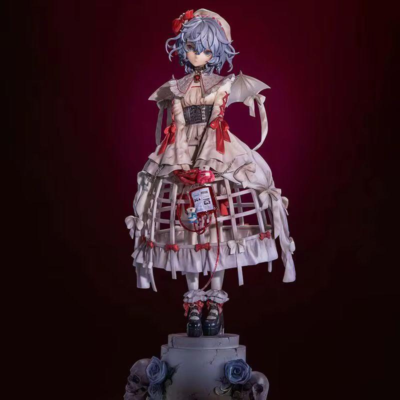27 см Аниме Проект Touhou Ремилия Алая ПВХ Фигурки Действия Крылатая Девушка-Вампир Коллекционная Статуя Настольное Украшение Игрушки Подарок
