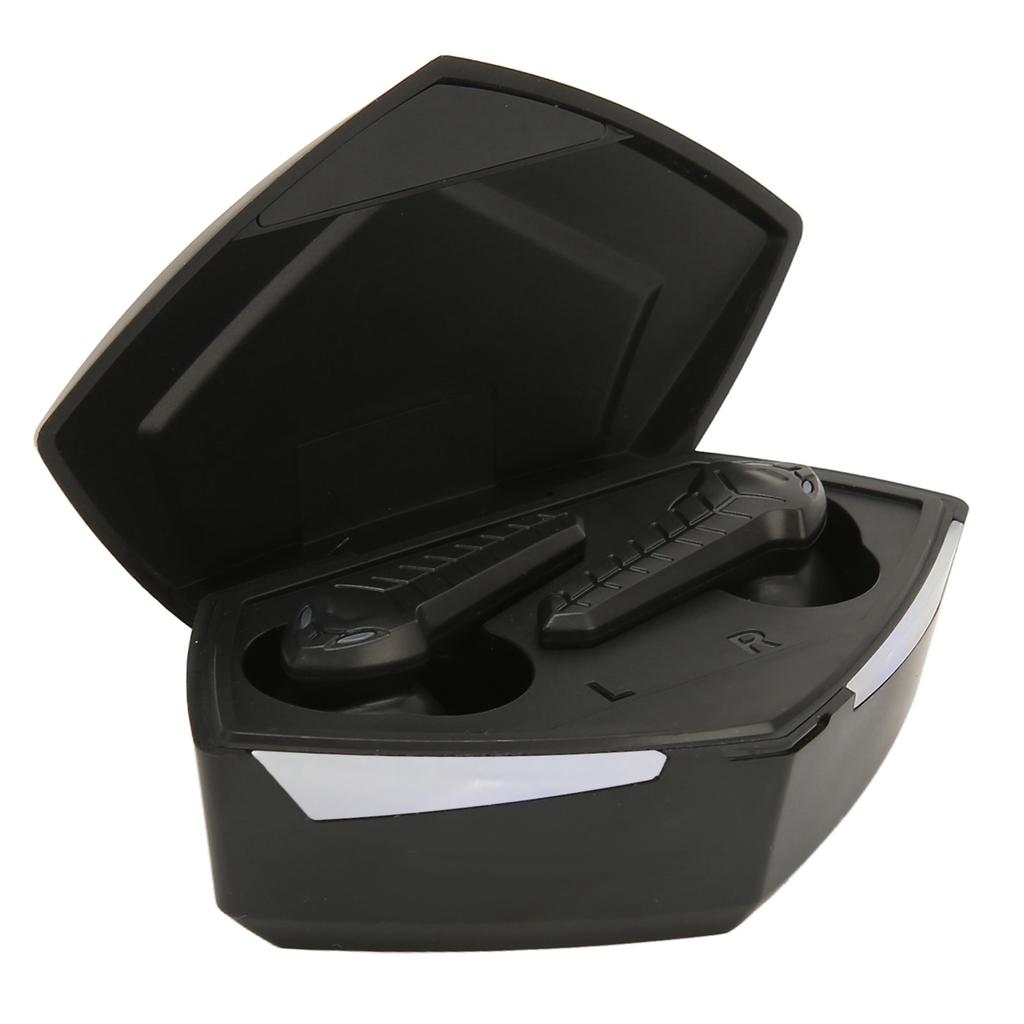 Bluetooth Gaming Earbuds Stereo Low Latency Dual Modes Wireless Earphone with Built In Mic for Phone Laptop Black