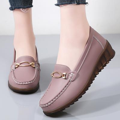 Женские черные лоферы мокасины повседневные слипоны серые балетки обувь для ходьбы для мамы большого размера