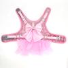 Bowknot Cat Dog Harness Leash Set Lace Crystal Puppy Vest 150cm Lead Nylon Breathable Kitten Harness Dress For Cats Small Dogs