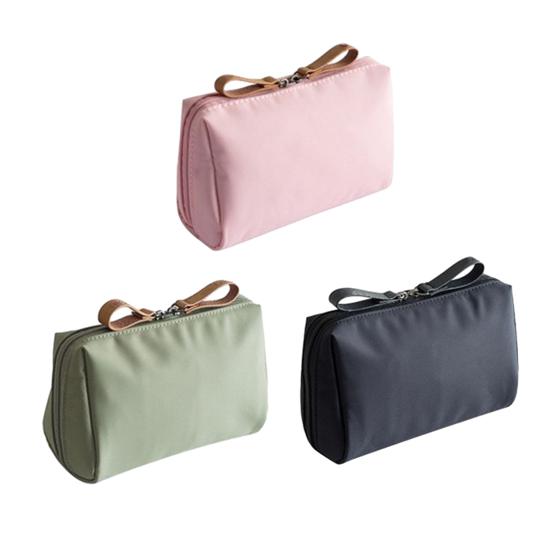 Дорожная косметичка с двойной застежкой-молнией, сумка для хранения косметики, переносная сумка-органайзер для туалетных принадлежностей для отпуска, деловой поездки, домашнего использования