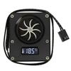 PC Water Cooling Meter 12V Small 3pin Interface G14 Thread Durable Acrylic Rustproof Computer Flow
