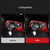Hard Carbon Fiber Engine Start Stop Key Panel Sticker For Mini Cooper R55 R56