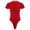 Men's One Piece Thongs Bodysuit Short Sleeve Button Crotch Shirt Leotard Snappies Rompers Jumpsuit