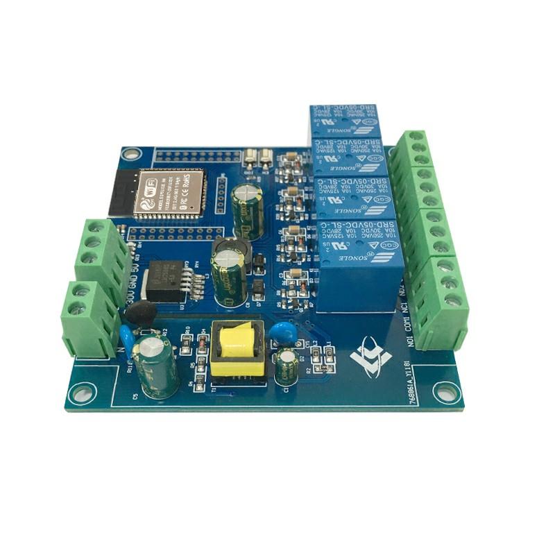 Модуль реле на четыре канала AC/DC Power ESP32 WiFi Bluetooth BLE Плата разработки ESP32-WROOM
