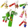Princess Peach Keychain Super Mario Bros Nintendo Pendant Bag Charm