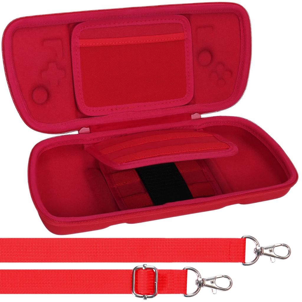 Эксклюзивный совместимый с хранилищем контроллер Hori Grip для Nintendo Switch Split Pad Red [чехол Aenllosi] Pro/Compact (Только случай)