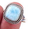 Кольцо из серебра 925 пробы с драгоценным камнем Natural Republic Larimar, размер 10 o5i96
