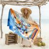 Soccer Fun Bluey Customized Name Beach Towel Super Soft & Absorbent Ideal for Travel Outdoor Swim Pool Yoga Surf Camping Hiking Gym Gift Holiday