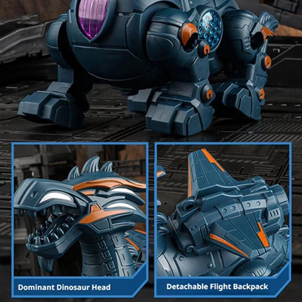 Electric Powered Mechanical Dinosaur Cool Light Children Entertainment Toy  Boys Gifts