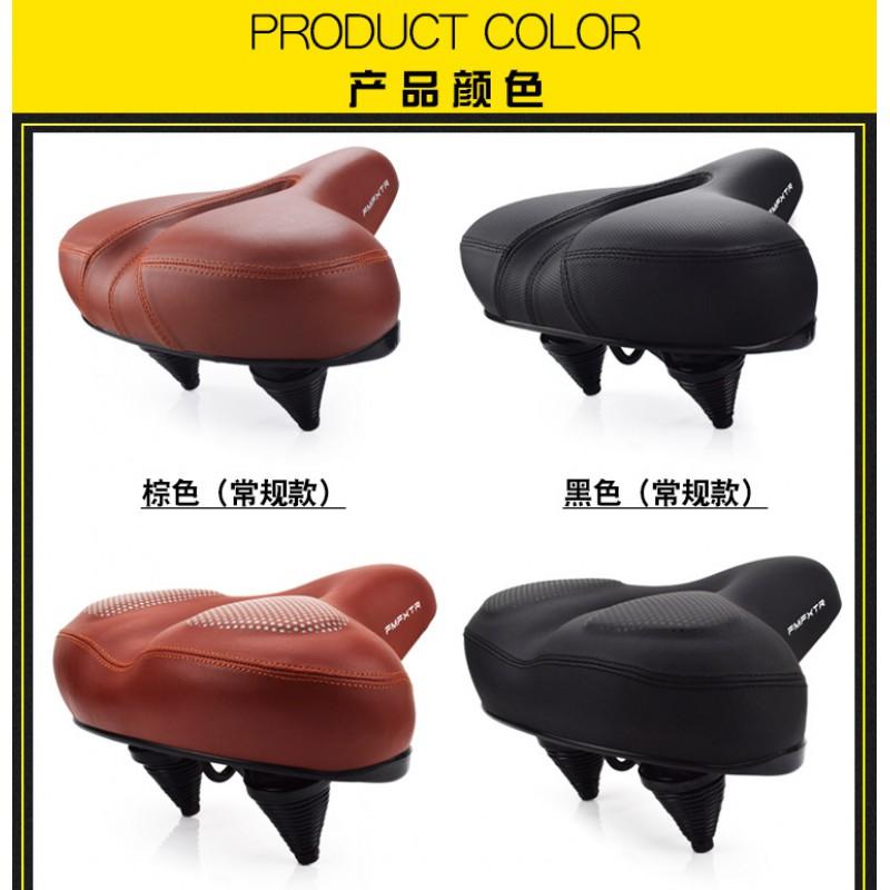Extra Thick Sponge Bike Seat With Shock Absorption Long Distance Cycling