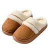 New Arrival Fashion Women Winter Warm Closed-toe Fluffy Slippers Cosy Non-slip Slides for Women Indoor Ladies' Mule Home Shoes
