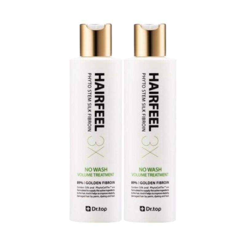 Dr.top Phyto Stem Silk Fibroin Hairfill 3X Treatment 190мл – Протеин шелка и стволовые клетки швейцарского яблока, интенсивное восстановление повреждений
