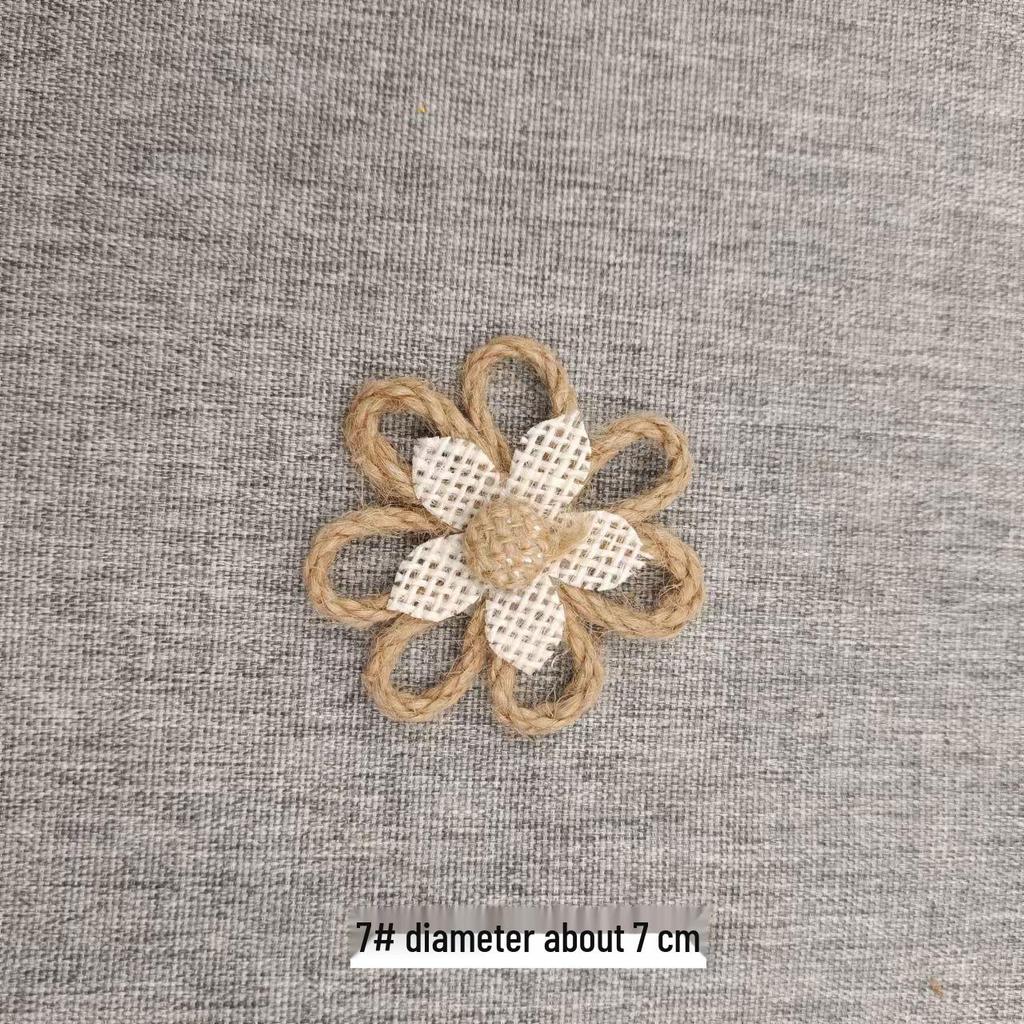Льняная цветочная корзина ручной работы: 3D-украшение для шляпы в виде розового банта для поделок своими руками и в детском саду